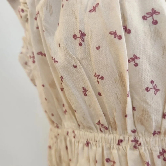 NMOT || FREE PEOPLE || gabby mini dress, white, ruching, ruffles, size small - Picture 4 of 10